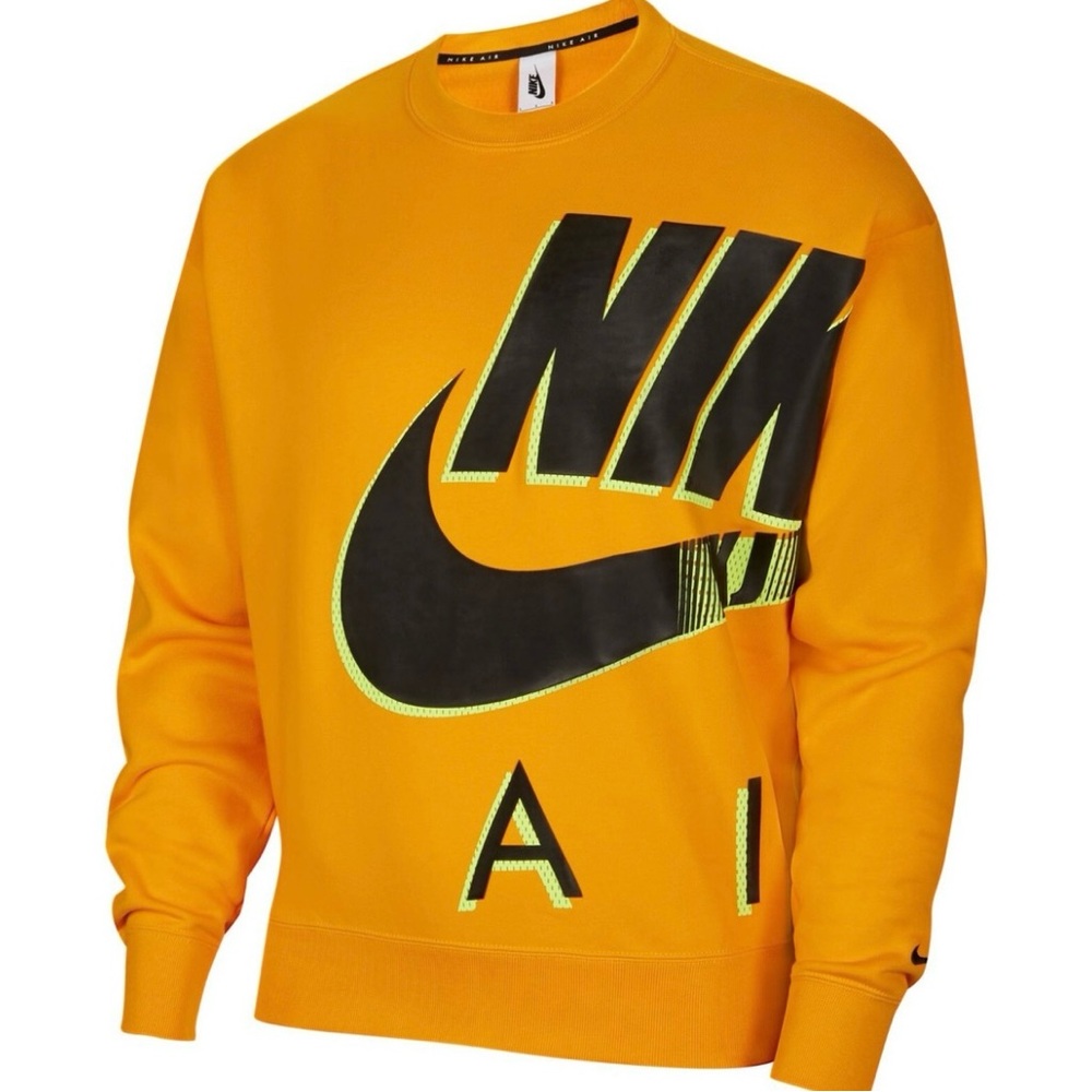 Nike Men's Bold Orange Crewneck Sweater